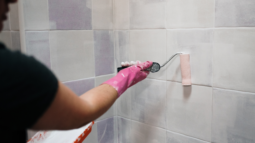 bathroom wall tile grout