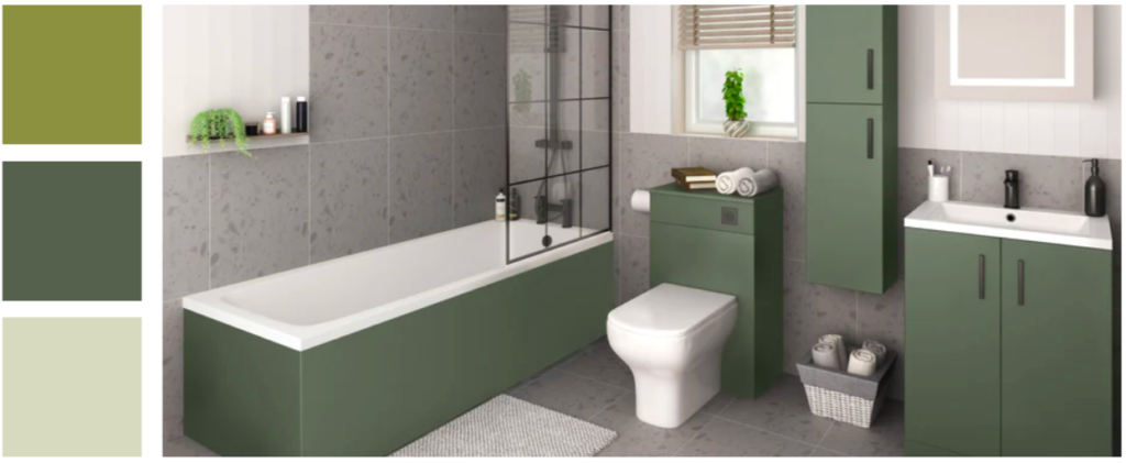 the shower repair centre modern bathroom colours 2023 olive green