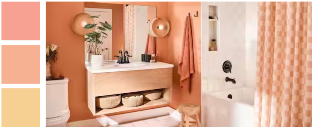 the shower repair centre modern bathroom colours 2023 pretty peachy